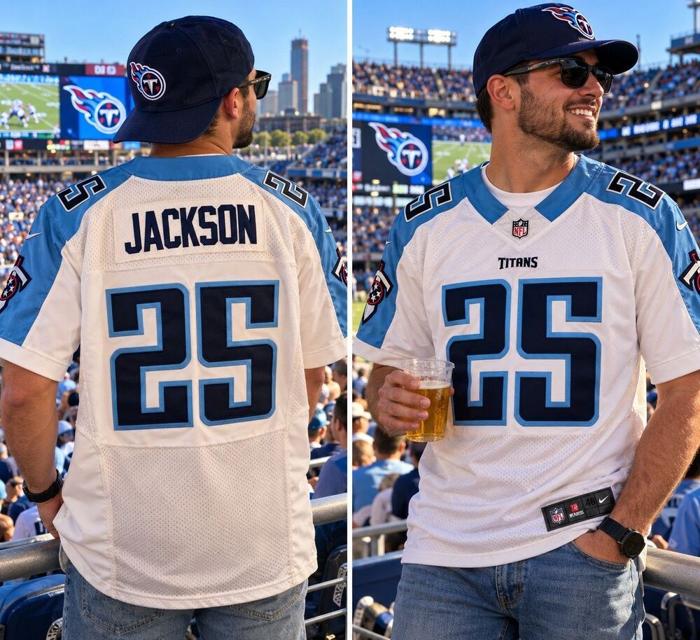 NFL Nike Adoree Jackson 25 Team, Tennessee Titans Jersey Trojans NEW Sz 48 XL